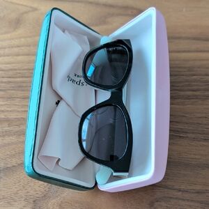 Kate Spade Black Sunglasses with Pink Case